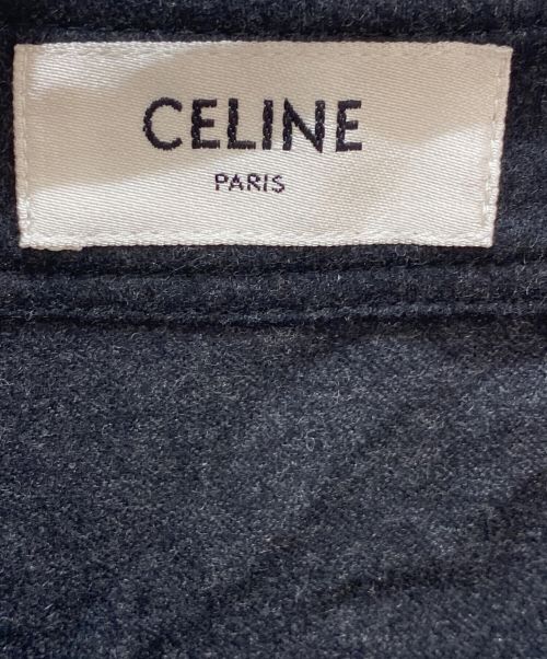CELINE（セリーヌ）CELINE (セリーヌ) カシミヤノーカラージャケット ブラック サイズ:36の古着・服飾アイテム
