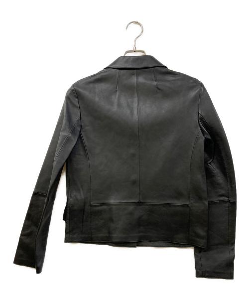 theory（セオリー）theory (セオリー) Grain Leather 2 SB Clean JKT L ブラックの古着・服飾アイテム