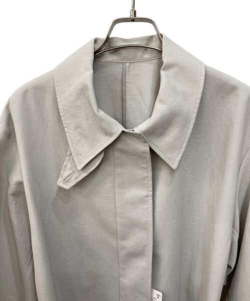 Noble（ノーブル）Noble (ノーブル) ライトフルクロススタンドカラーロングコート ライトグレー サイズ:SIZE36 未使用品の古着・服飾アイテム