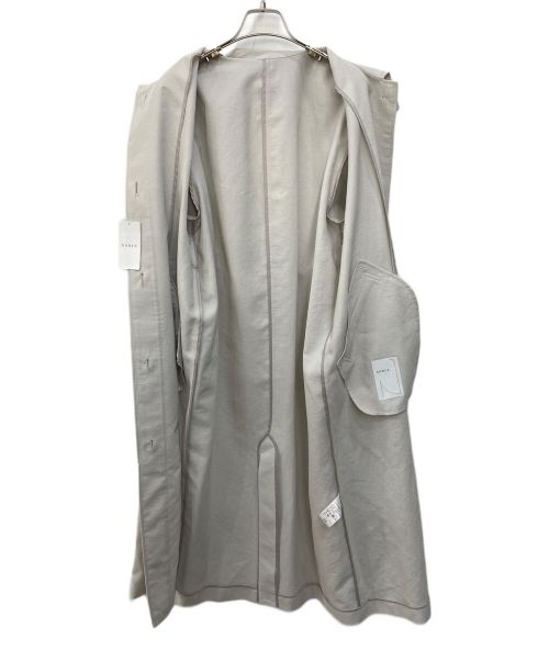 Noble（ノーブル）Noble (ノーブル) ライトフルクロススタンドカラーロングコート ライトグレー サイズ:SIZE36 未使用品の古着・服飾アイテム
