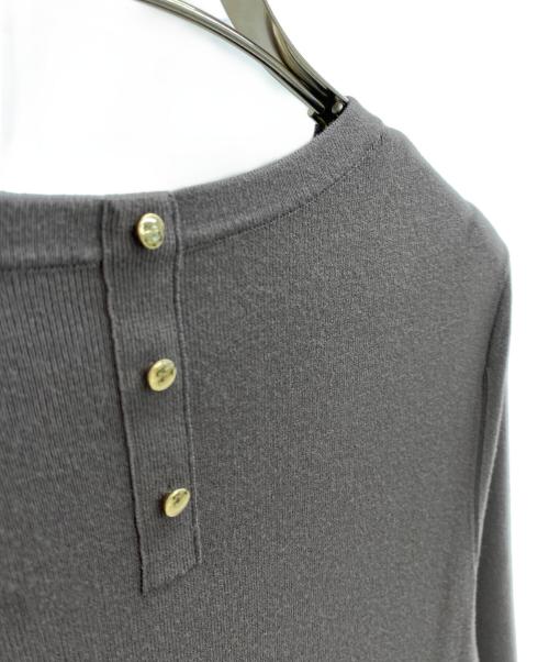 23区（ニジュウサンク）23区 (ニジュウサンク) チュールコンビワンピース ブラウン サイズ:38の古着・服飾アイテム