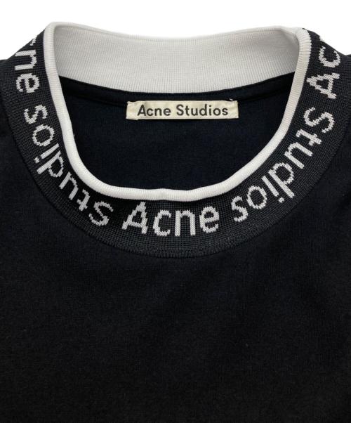Acne studios（アクネ ストゥディオス）Acne studios (アクネ ストゥディオス) EXTORR LOGO T-SHIRT ブラック サイズ:Lの古着・服飾アイテム