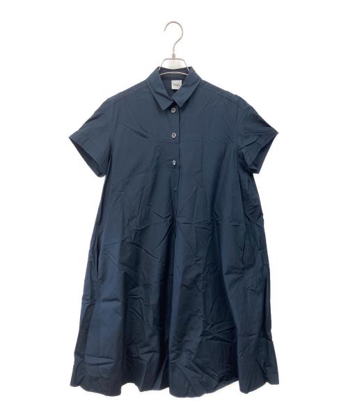 ASPESI（アスペジ）ASPESI (アスペジ) ショートスリーブシャツワンピース ネイビー サイズ:40の古着・服飾アイテム