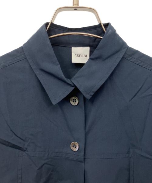 ASPESI（アスペジ）ASPESI (アスペジ) ショートスリーブシャツワンピース ネイビー サイズ:40の古着・服飾アイテム