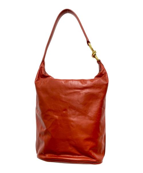 BOTTEGA VENETA（ボッテガベネタ）BOTTEGA VENETA (ボッテガベネタ) ノット ショルダーバッグ レッドの古着・服飾アイテム