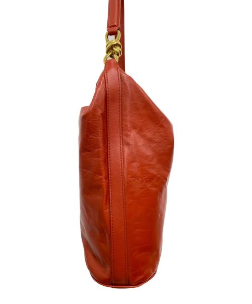 BOTTEGA VENETA（ボッテガベネタ）BOTTEGA VENETA (ボッテガベネタ) ノット ショルダーバッグ レッドの古着・服飾アイテム