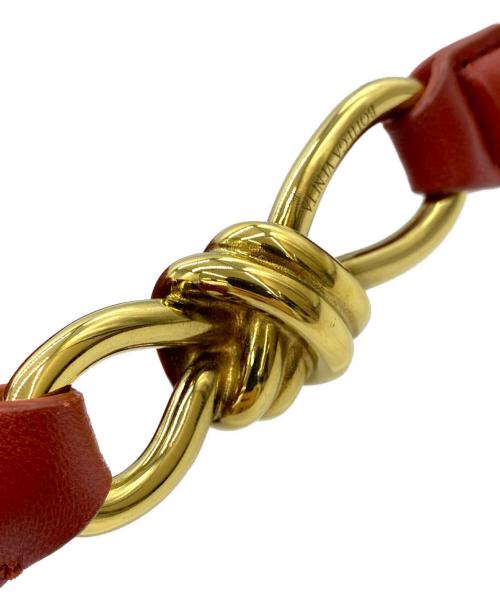 BOTTEGA VENETA（ボッテガベネタ）BOTTEGA VENETA (ボッテガベネタ) ノット ショルダーバッグ レッドの古着・服飾アイテム