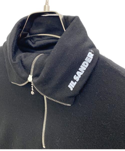 JIL SANDER+（ジルサンダープラス）JIL SANDER+ (ジルサンダープラス) ハーフジップ セーラーカラー ハイネック ブラック サイズ:Sの古着・服飾アイテム
