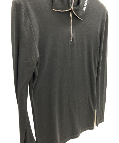 JIL SANDER+（ジルサンダープラス）JIL SANDER+ (ジルサンダープラス) ハーフジップ セーラーカラー ハイネック ブラック サイズ:Sの古着・服飾アイテム