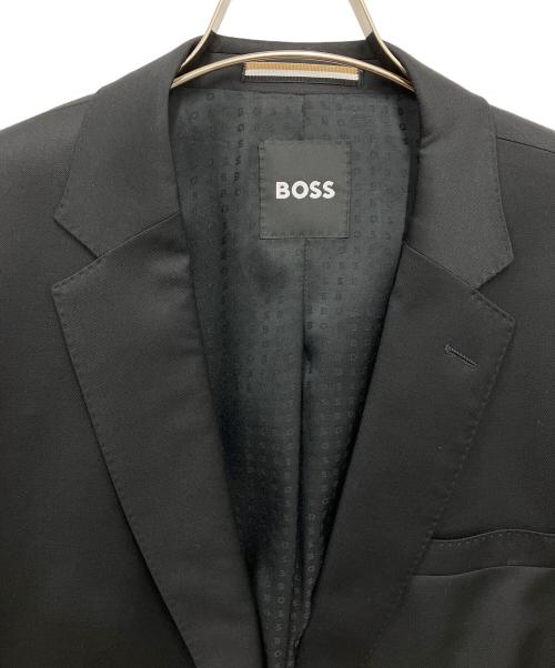 HUGO BOSS（ヒューゴ ボス）HUGO BOSS (ヒューゴ ボス) ストレッチシングル2Bジャケット ブラック サイズ:52の古着・服飾アイテム