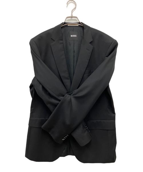 HUGO BOSS（ヒューゴ ボス）HUGO BOSS (ヒューゴ ボス) ストレッチシングル2Bジャケット ブラック サイズ:52の古着・服飾アイテム