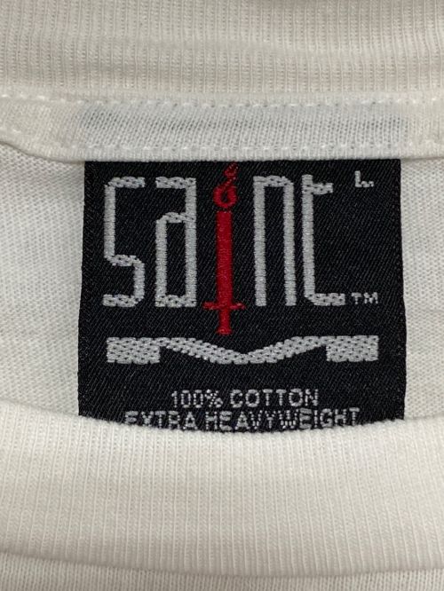 SAINT MICHAEL（セントマイケル）SAINT MICHAEL (セントマイケル) 河村康輔 (カワムラコウスケ) KK/SS TEE / COMPLICATED ホワイト サイズ:Lの古着・服飾アイテム