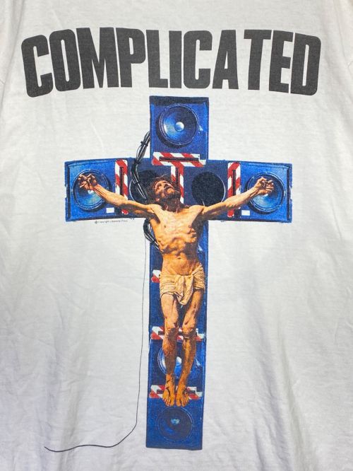 SAINT MICHAEL（セントマイケル）SAINT MICHAEL (セントマイケル) 河村康輔 (カワムラコウスケ) KK/SS TEE / COMPLICATED ホワイト サイズ:Lの古着・服飾アイテム
