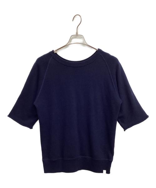 LOOPWHEELER（ループウィラー）LOOPWHEELER (ループウィラー) LOWERCASE (ロウワーケース) Half sleeve Sweat ネイビー サイズ:Ｍの古着・服飾アイテム