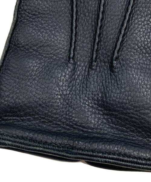 Salvatore Ferragamo（サルヴァトーレ フェラガモ）Salvatore Ferragamo (サルヴァトーレ フェラガモ) レザーグローブ ブラックの古着・服飾アイテム