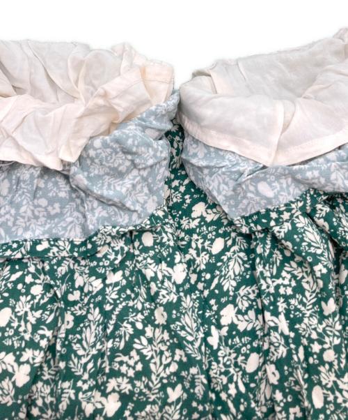 RHC Ron Herman（アールエイチシー ロンハーマン）RHC Ron Herman (アールエイチシー ロンハーマン) Botanical Print V Neck All in One グリーン サイズ:Sの古着・服飾アイテム