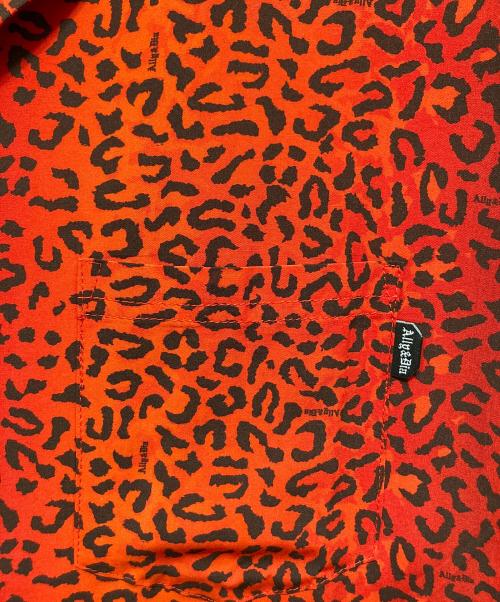 ALLY & DIA（アリーアンドダイア）ALLY & DIA (アリーアンドダイア) LEOPARD ALLOVER S/S SHIRTS レッド サイズ:Mの古着・服飾アイテム
