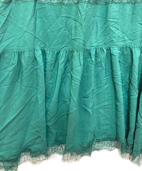 N°21（ヌメロヴェントゥーノ）N°21 (ヌメロヴェントゥーロ) レイヤードワンピース グリーン サイズ:38の古着・服飾アイテム