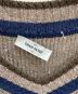 中古・古着 GRAN SASSO (グランサッソ) クリケットニット ブラウン×ネイビー サイズ:SIZE 48：6000円