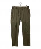 giab's ARCHIVIOジャブス アルキヴィオ）の古着「エアリーテクノコットン ノープリーツ リラックス パンツ」｜オリーブ