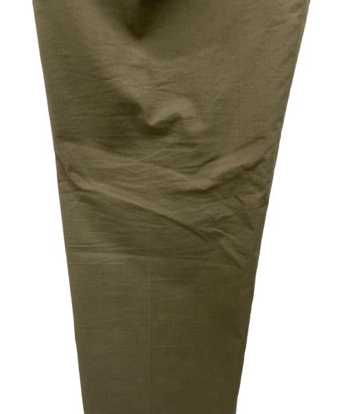 giab's ARCHIVIO（ジャブス アルキヴィオ）giab's ARCHIVIO (ジャブス アルキヴィオ) エアリーテクノコットン ノープリーツ リラックス パンツ オリーブ サイズ:48の古着・服飾アイテム