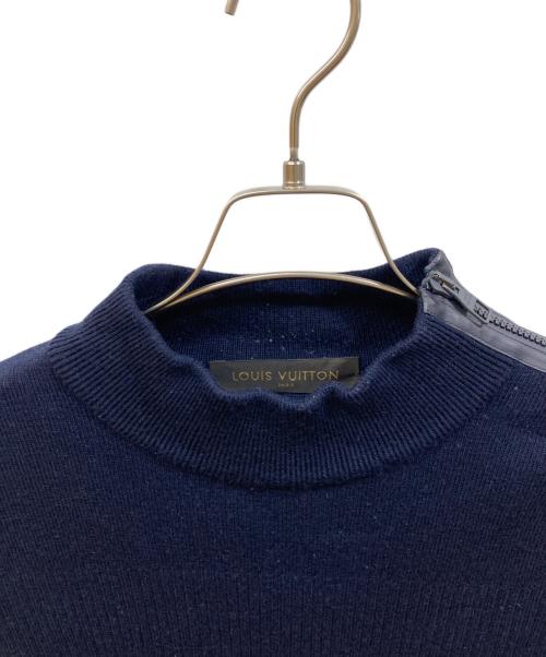 LOUIS VUITTON（ルイ ヴィトン）LOUIS VUITTON (ルイ ヴィトン) ショルダージップセーター ネイビー サイズ:XSの古着・服飾アイテム