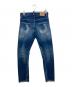 DSQUARED2 (ディースクエアード) ダメージスキニージーンズ ブルー サイズ:42：8000円