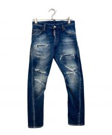 DSQUARED2（ディースクエアード）の古着「ダメージスキニージーンズ」｜ブルー