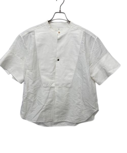 TOMORROWLAND .B（トゥモローランド ビー）TOMORROWLAND .B (トゥモローランド ビー) リネンコットンポプリン 半袖シャツ ホワイト サイズ:Fの古着・服飾アイテム