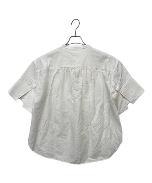 TOMORROWLAND .B（トゥモローランド ビー）TOMORROWLAND .B (トゥモローランド ビー) リネンコットンポプリン 半袖シャツ ホワイト サイズ:Fの古着・服飾アイテム