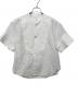 TOMORROWLAND .B（トゥモローランド ビー）の古着「リネンコットンポプリン 半袖シャツ」｜ホワイト