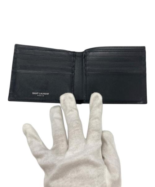 Saint Laurent Paris（サンローランパリ）Saint Laurent Paris (サンローランパリ) 2つ折り財布 ブラックの古着・服飾アイテム