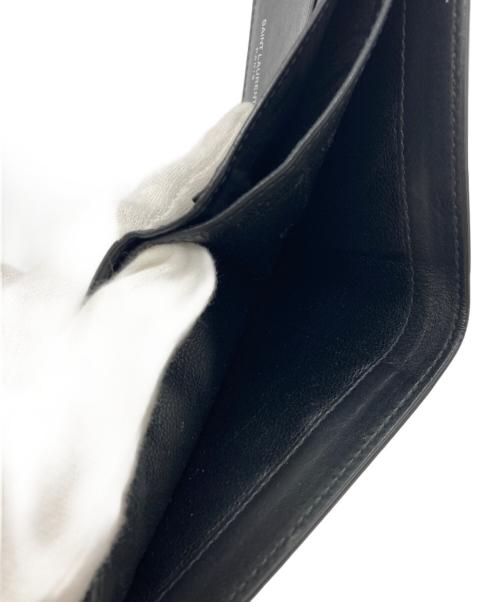 Saint Laurent Paris（サンローランパリ）Saint Laurent Paris (サンローランパリ) 2つ折り財布 ブラックの古着・服飾アイテム