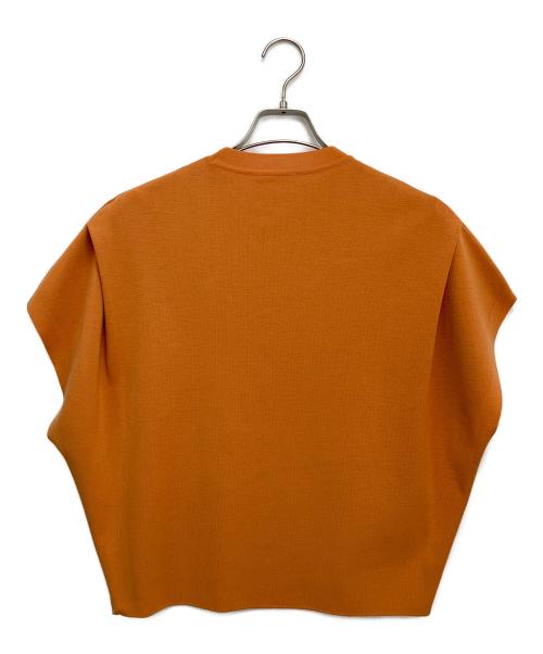 AURALEE（オーラリー）AURALEE (オーラリー) KNIT BIG SLEEVELESS P/O オレンジの古着・服飾アイテム