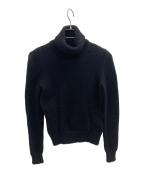 CELINEセリーヌ）の古着「タートルネックニット」｜ブラック