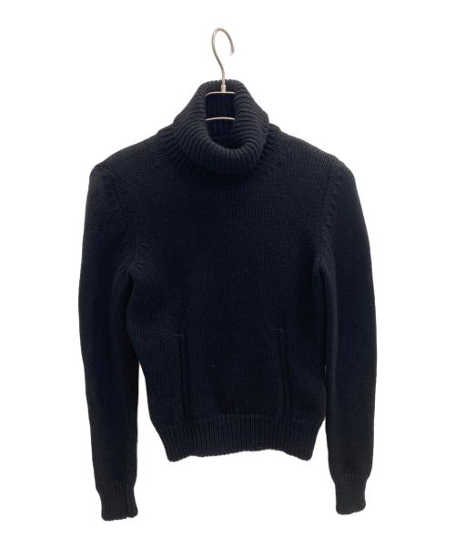 CELINE（セリーヌ）CELINE (セリーヌ) タートルネックニット ブラック サイズ:SIZE 2の古着・服飾アイテム