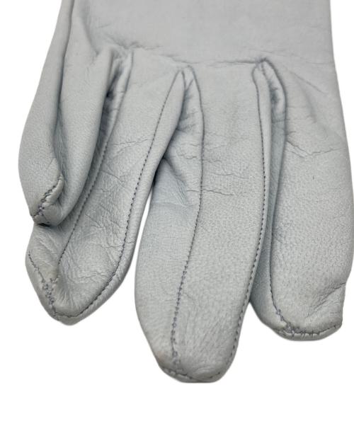 HERMES（エルメス）HERMES (エルメス) レザーグローブ ライトグレー サイズ:不明の古着・服飾アイテム