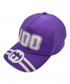 GUCCIグッチ）の古着「100周年記念GGベースボールキャップ」｜パープル