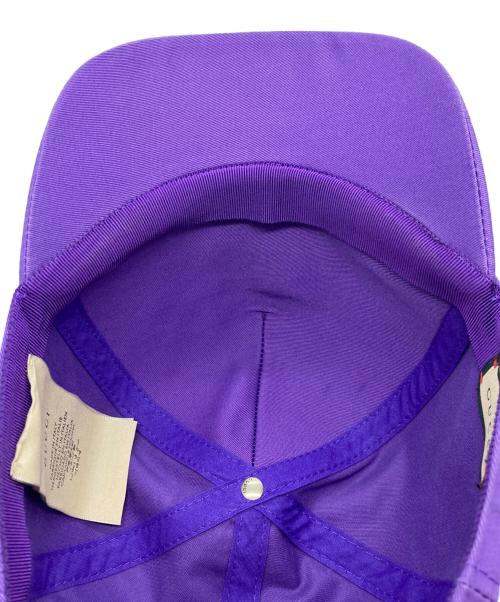 GUCCI（グッチ）GUCCI (グッチ) 100周年記念GGベースボールキャップ パープルの古着・服飾アイテム