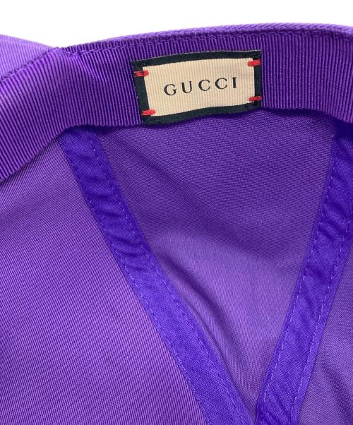 GUCCI（グッチ）GUCCI (グッチ) 100周年記念GGベースボールキャップ パープルの古着・服飾アイテム