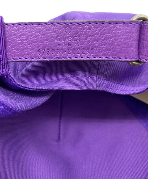 GUCCI（グッチ）GUCCI (グッチ) 100周年記念GGベースボールキャップ パープルの古着・服飾アイテム