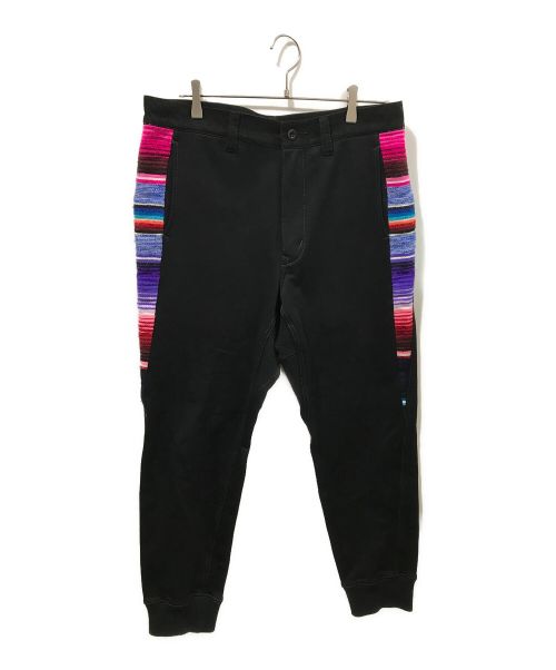 JUNYA WATANABE MAN（ジュンヤワタナベマン）JUNYA WATANABE MAN (ジュンヤワタナベマン) 綿度詰め裏毛×メキシカンサラペ ブラック サイズ:Mの古着・服飾アイテム