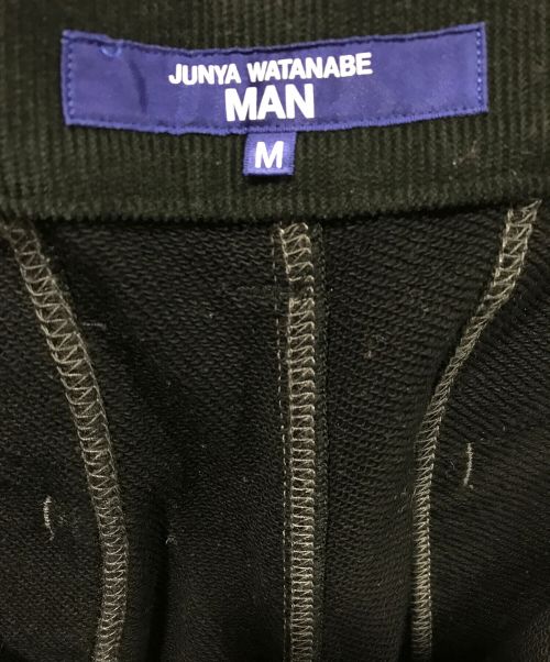 JUNYA WATANABE MAN（ジュンヤワタナベマン）JUNYA WATANABE MAN (ジュンヤワタナベマン) 綿度詰め裏毛×メキシカンサラペ ブラック サイズ:Mの古着・服飾アイテム