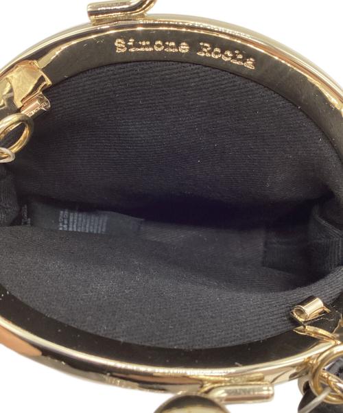 Simone Rocha（シモーネ ロシャ）Simone Rocha (シモーネ ロシャ) パールショルダーガマ口ポーチ ブラックの古着・服飾アイテム