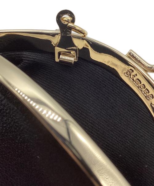 Simone Rocha（シモーネ ロシャ）Simone Rocha (シモーネ ロシャ) パールショルダーガマ口ポーチ ブラックの古着・服飾アイテム