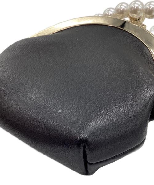 Simone Rocha（シモーネ ロシャ）Simone Rocha (シモーネ ロシャ) パールショルダーガマ口ポーチ ブラックの古着・服飾アイテム