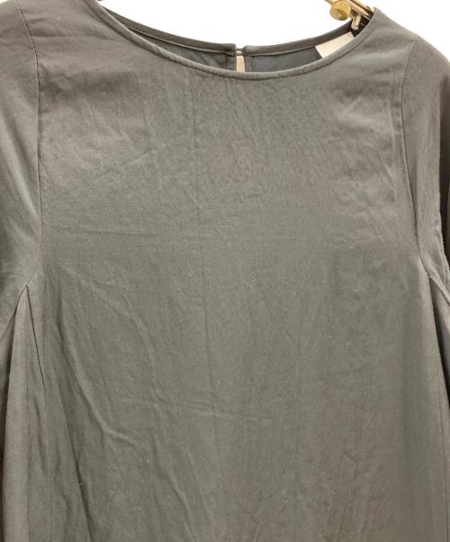 iki（イキ）iki (イキ) iki　キュプラコットンスリットワンピース ブラック サイズ:FREEの古着・服飾アイテム