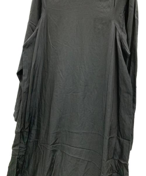 iki（イキ）iki (イキ) iki　キュプラコットンスリットワンピース ブラック サイズ:FREEの古着・服飾アイテム