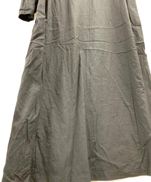 iki（イキ）iki (イキ) iki　キュプラコットンスリットワンピース ブラック サイズ:FREEの古着・服飾アイテム