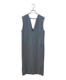 UNITED ARROWS（ユナイテッドアローズ）の古着「AC/P ディープVネック ジャンパースカート」｜グレー